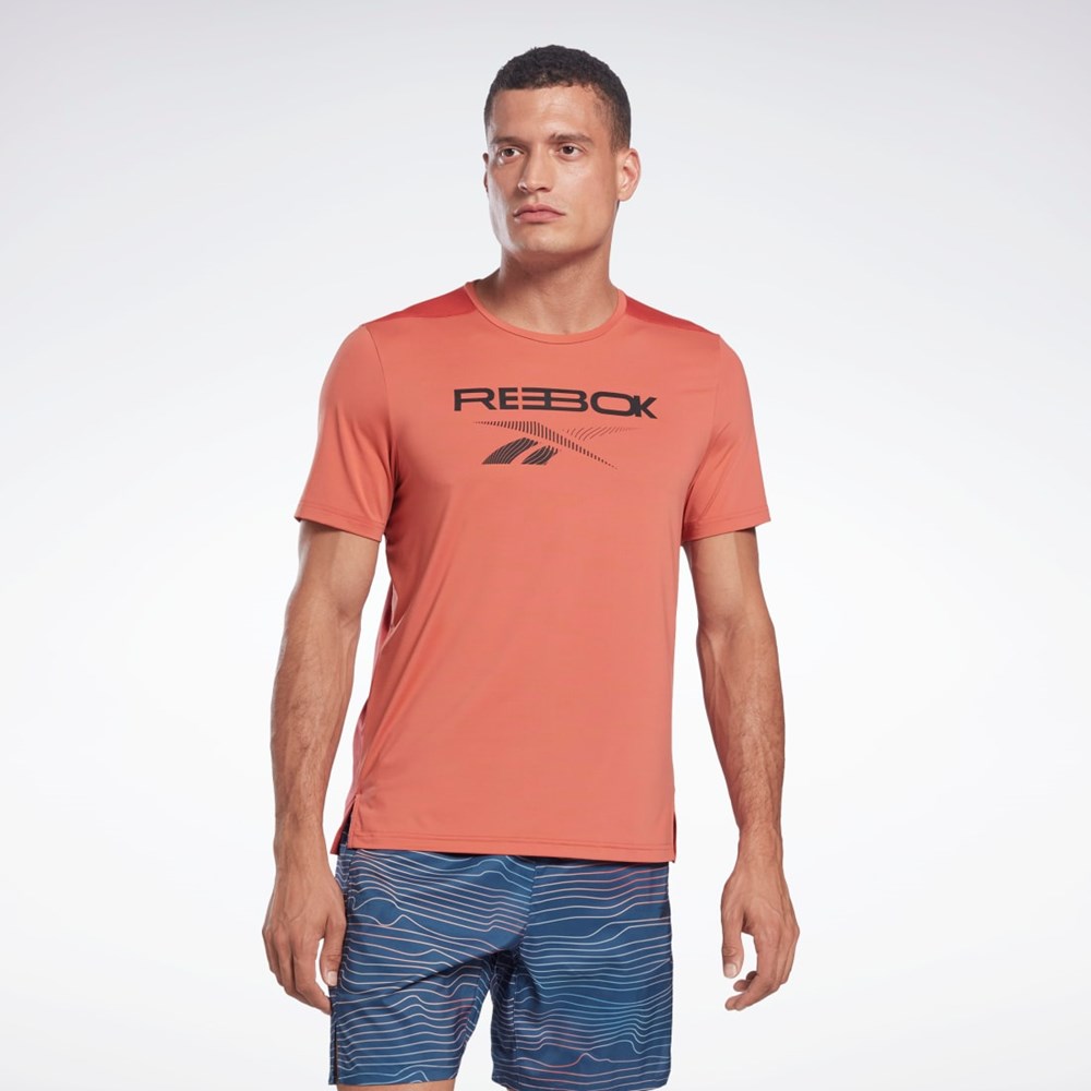 Reebok ACTIVCHILL Grafická Move T-Shirt Rhodonite | KVJLR6957