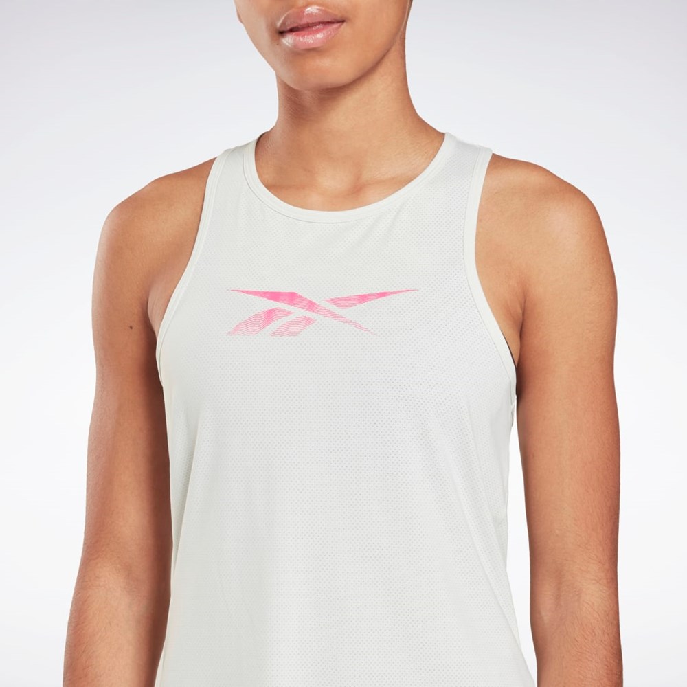 Reebok ACTIVCHILL Grafická Tank Top Šedé | IWJOE4830