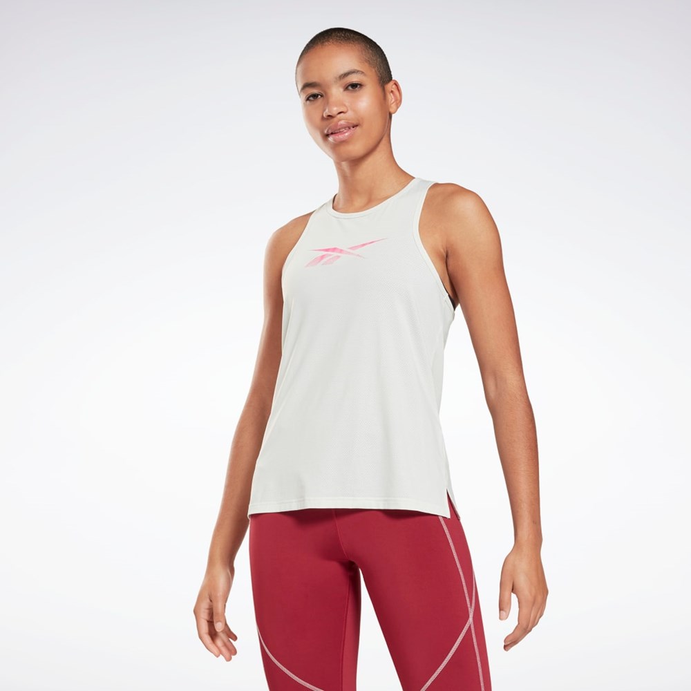 Reebok ACTIVCHILL Grafická Tank Top Šedé | IWJOE4830