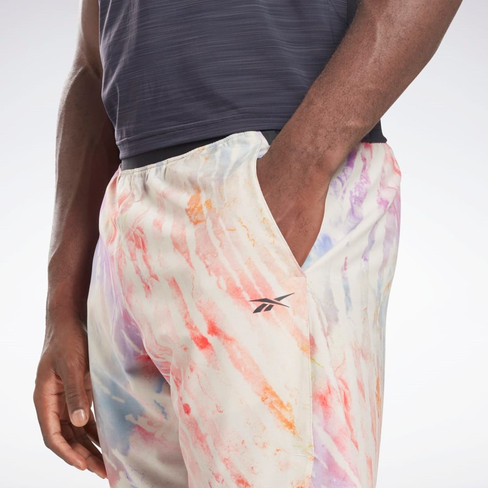 Reebok Allover Print Strength Shorts Moonstone | ADGIJ2014