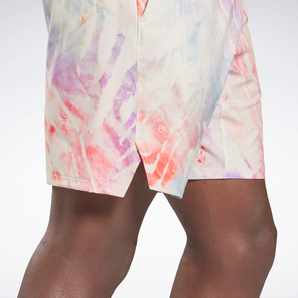 Reebok Allover Print Strength Shorts Moonstone | ADGIJ2014