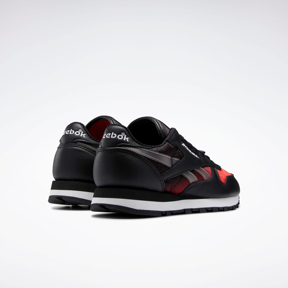 Reebok Anuel Classic Leather Shoes Černé Červené Bílé | DJZNH7243