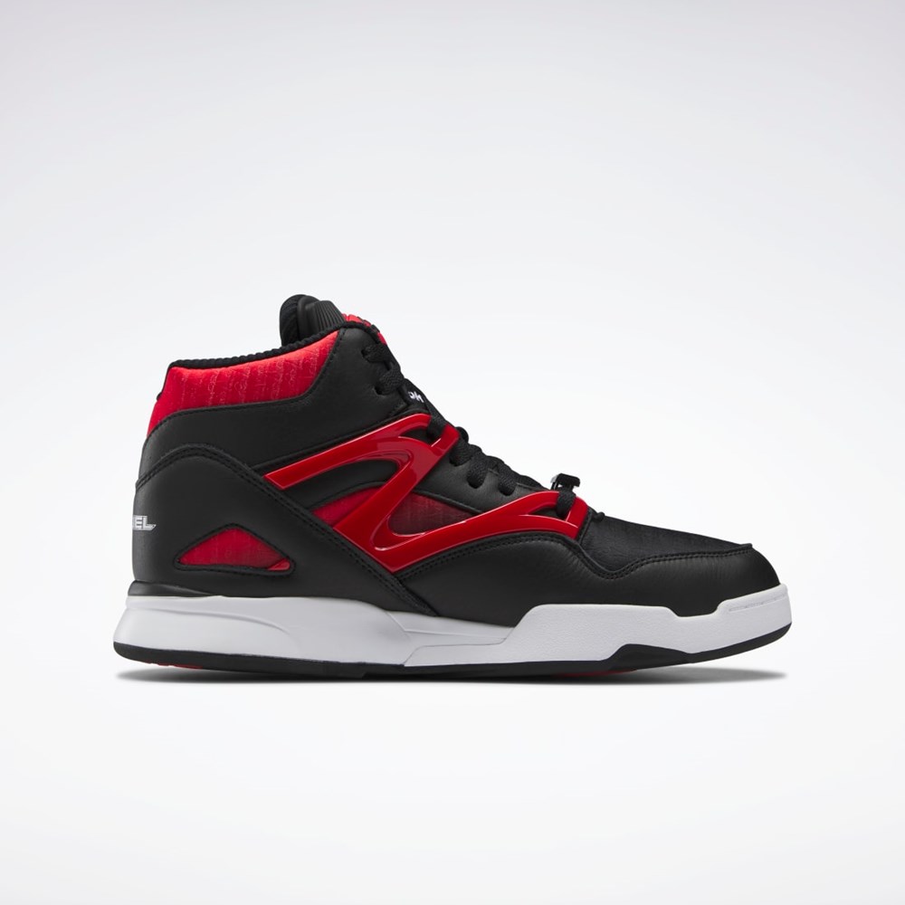 Reebok Anuel Pump Omni Zone II Basketball Shoes Černé Červené Bílé | PDSEO3458