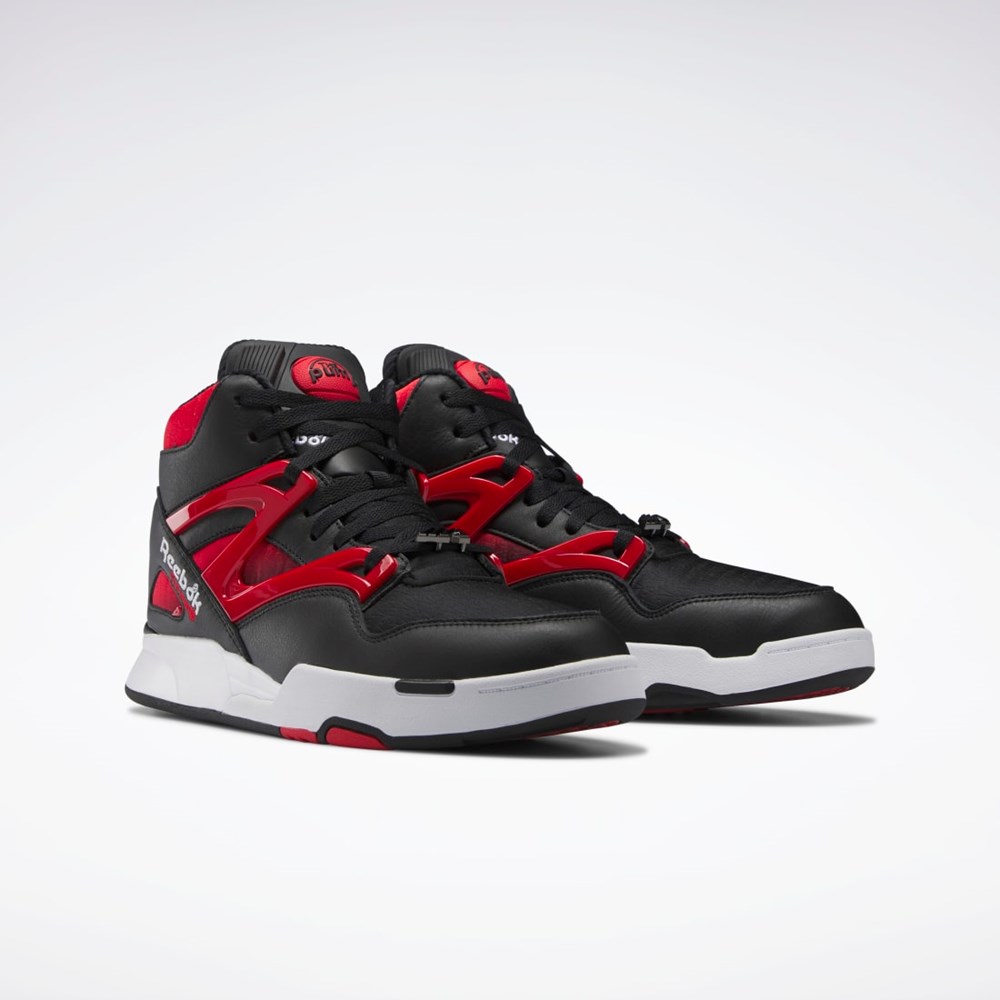 Reebok Anuel Pump Omni Zone II Basketball Shoes Černé Červené Bílé | PDSEO3458