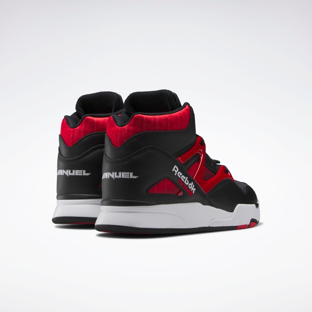 Reebok Anuel Pump Omni Zone II Basketball Shoes Černé Červené Bílé | PDSEO3458