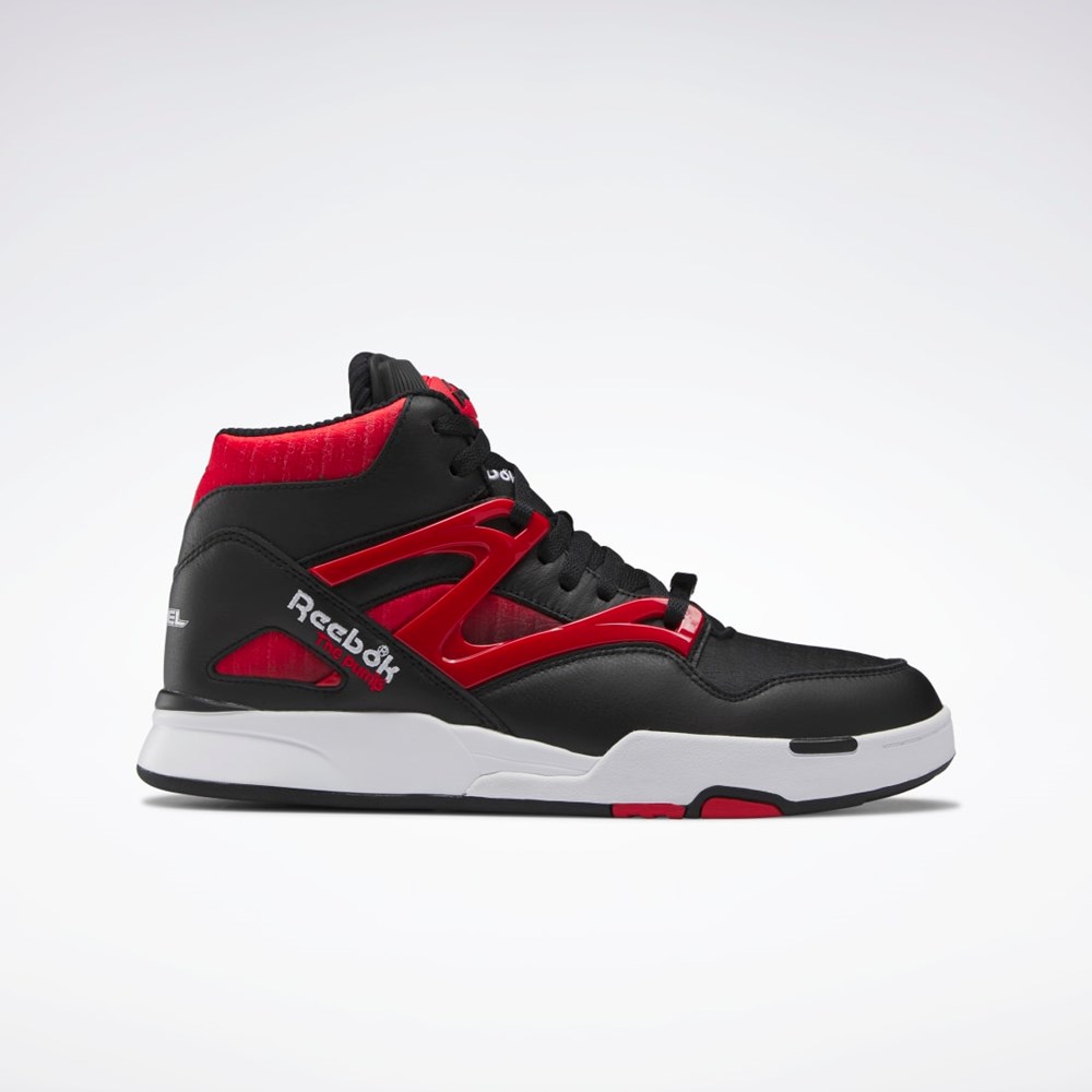 Reebok Anuel Pump Omni Zone II Basketball Shoes Černé Červené Bílé | PDSEO3458