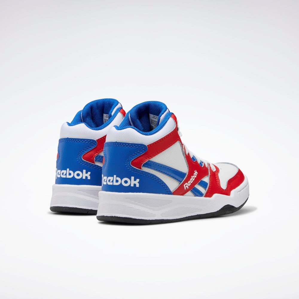 Reebok BB 4500 Court Shoes - Preschool Bílé Červené Blankyt | QWMYN5473