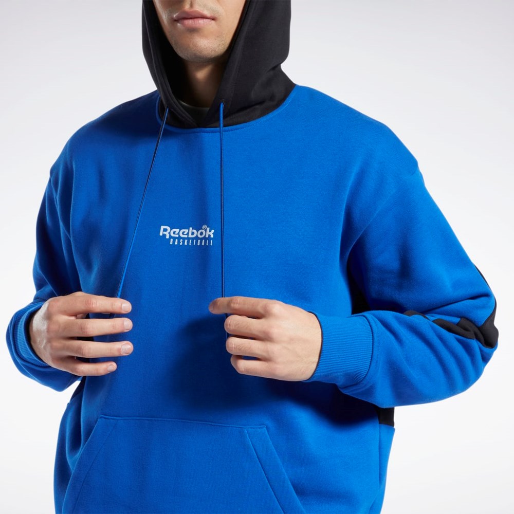 Reebok Basketball Back Vector Fleece Hoodie Blankyt | EWLFA3941