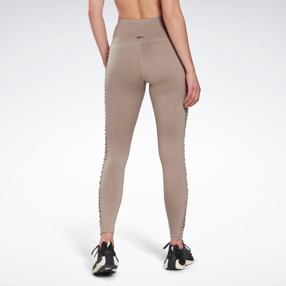 Reebok Bold High-Waisted Ruched Tights Šedé | THXIA6438