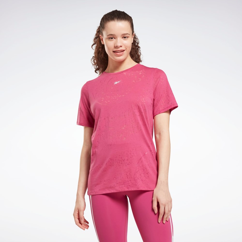 Reebok Burnout T-Shirt Růžové | ODRQG6419