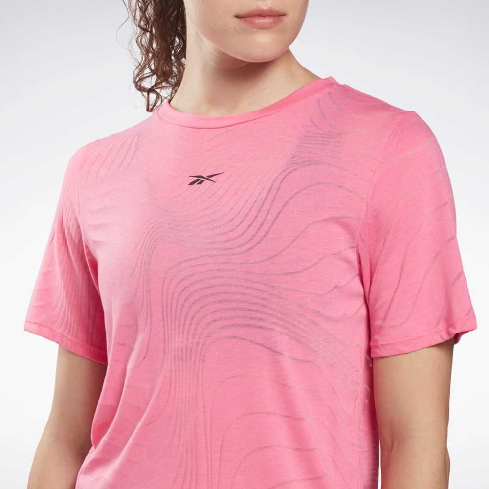 Reebok Burnout T-Shirt Růžové | TMBIE4769