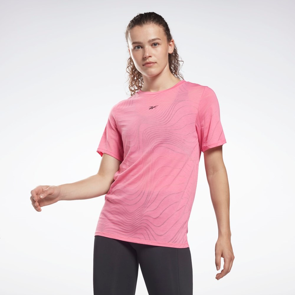 Reebok Burnout T-Shirt Růžové | TMBIE4769