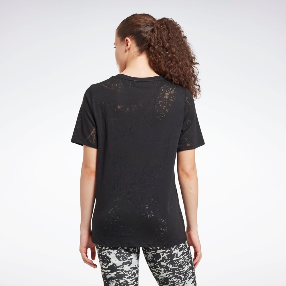 Reebok Burnout T-Shirt Černé | OPHYB4863