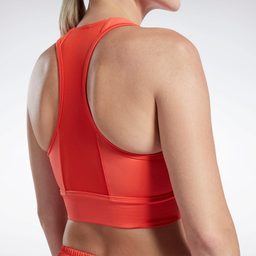 Reebok Běžecké Essentials High-Impact Bra Červené | CQVGW5904