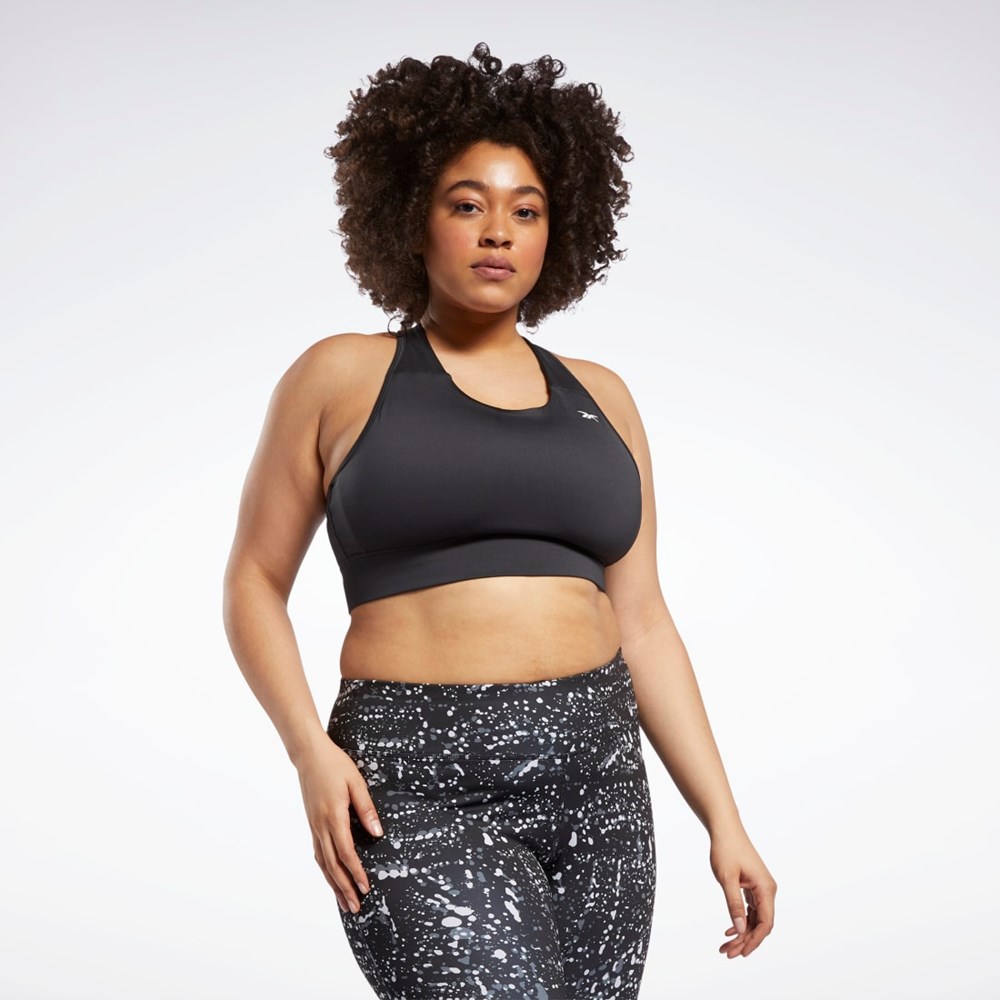 Reebok Běžecké Essentials Sports Bra (Plus Size) Černé | KTRMB4162