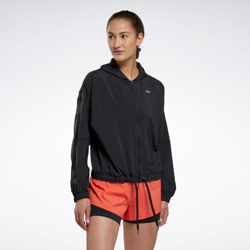 Reebok Běžecké Jacket Černé | OIGBJ4183