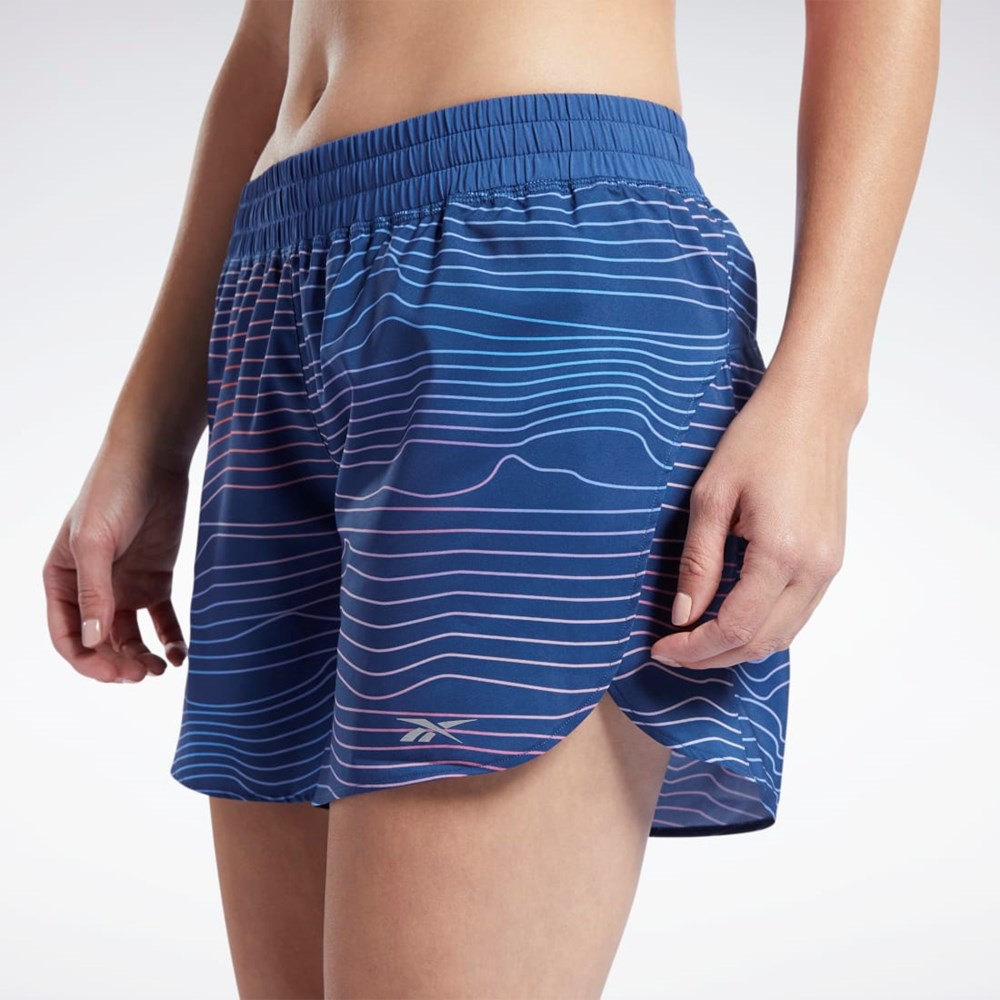 Reebok Běžecké Printed Shorts Blankyt | KVDST7506