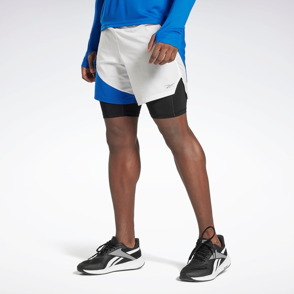 Reebok Běžecké Two-in-One Shorts Blankyt | DVJAW6248