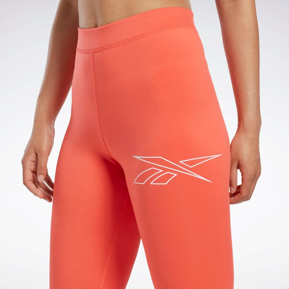 Reebok Běžecké Vector Leggings Oranžové | CJGNM9427