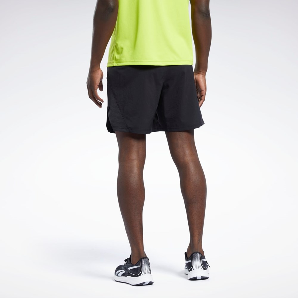 Reebok Běžecké Woven Shorts Černé | TKOXR8756