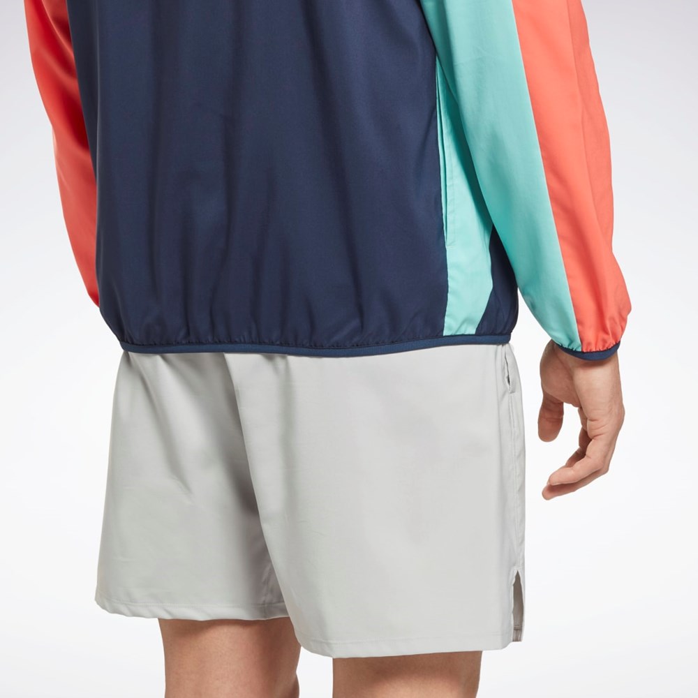 Reebok Běžecké Woven Vítr Jacket Semi Classic Teal | TWFBK2180