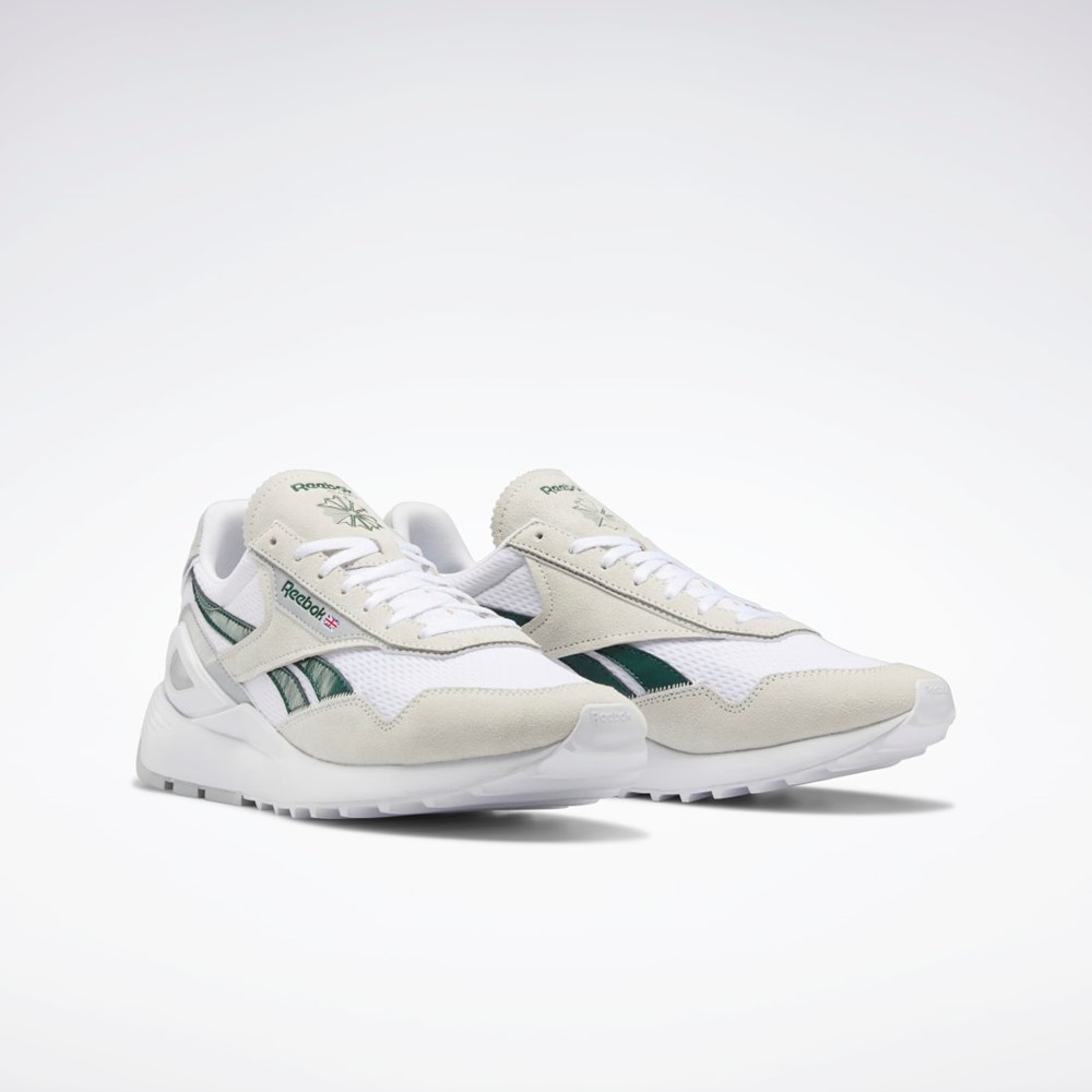 Reebok Classic Leather Legacy AZ Shoes Bílé Tmavě Zelene Šedé | JXFED7368