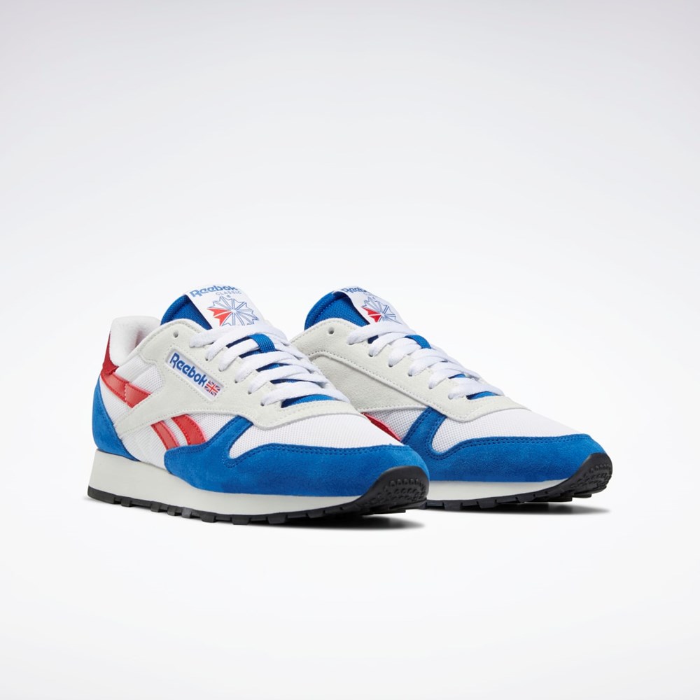 Reebok Classic Leather Make It Yours Shoes Blankyt Bílé Červené | HUGPZ4861