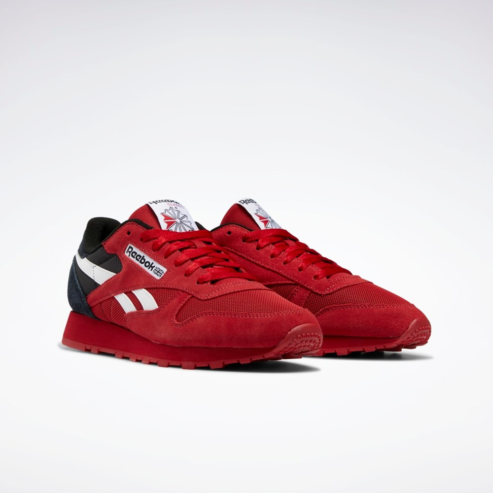 Reebok Classic Leather Make It Yours Shoes Červené Bílé Černé | IHLXW1275