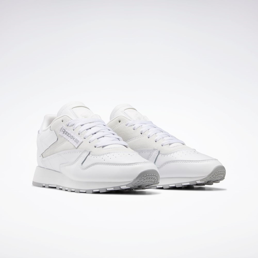 Reebok Classic Leather Make It Yours Shoes Bílé Šedé | JSOMD6142