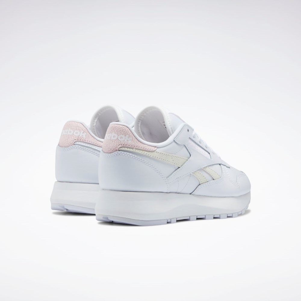 Reebok Classic Leather SP Shoes Bílé Bílé Růžové | UFEQP8439