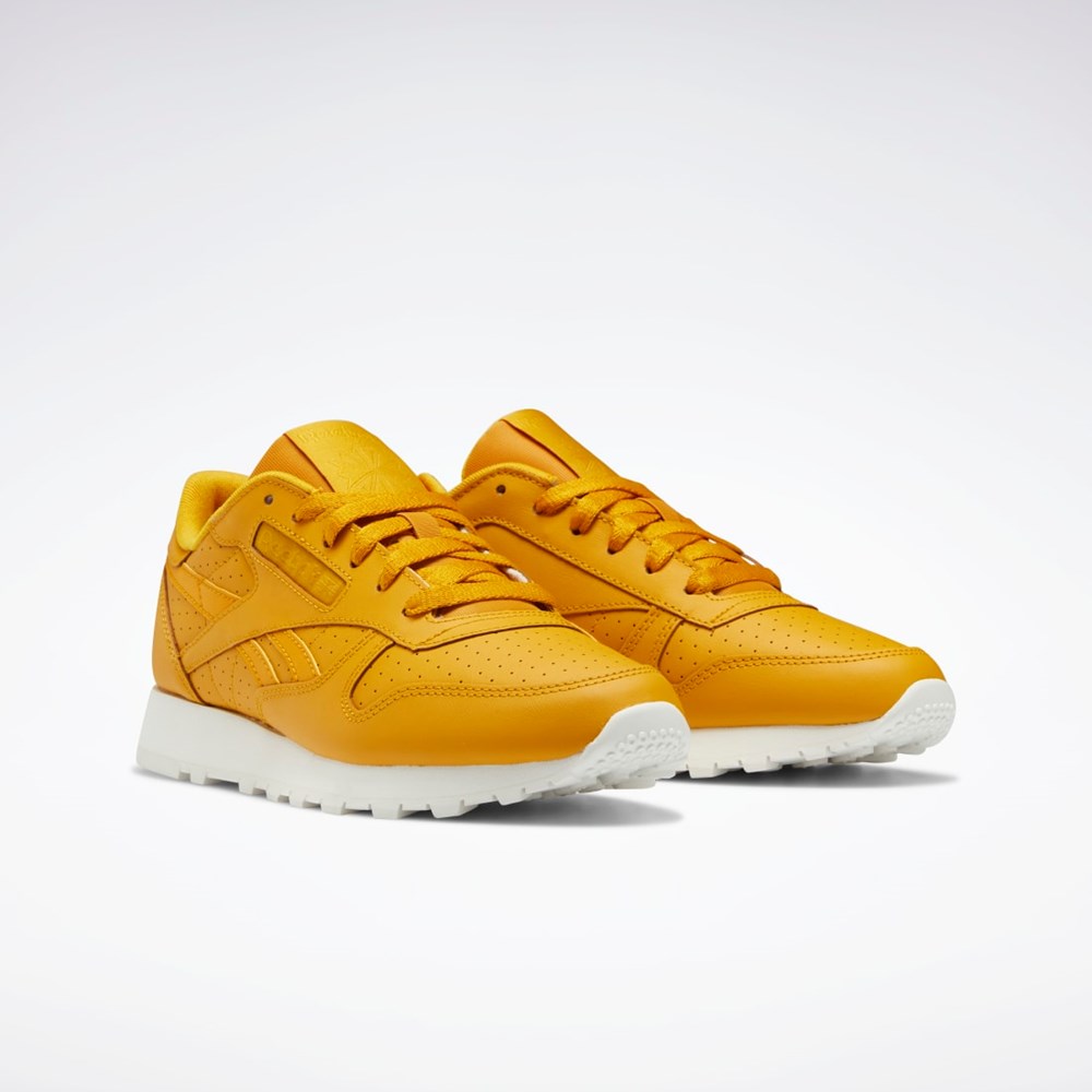 Reebok Classic Leather Shoes Bright Ochre / Bright Ochre / Chalk | IHBMU3758