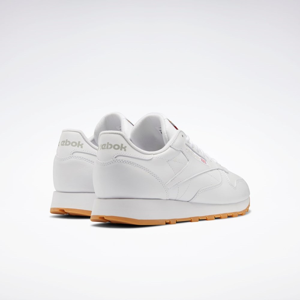 Reebok Classic Leather Shoes Bílé Šedé | DRGVA6501