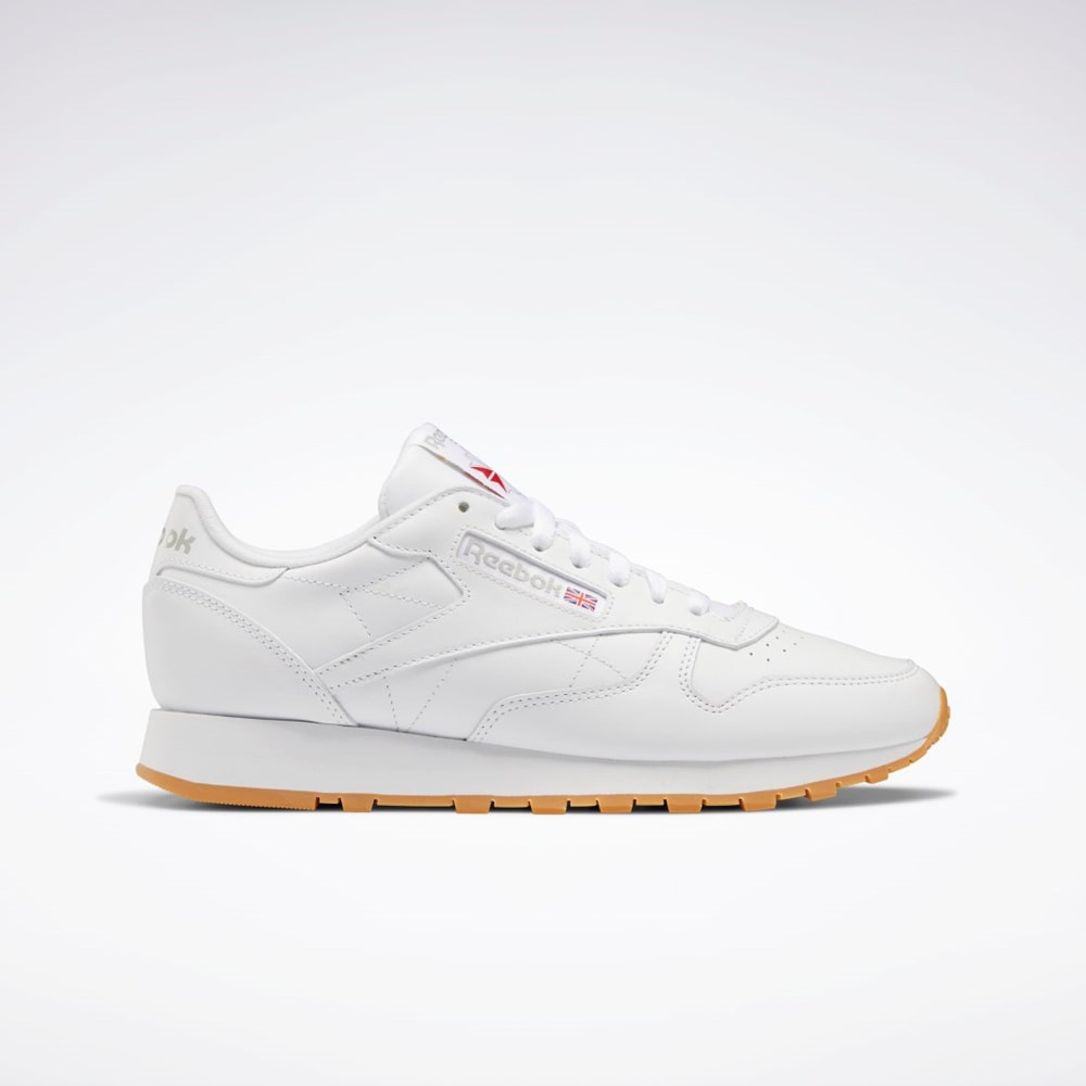 Reebok Classic Leather Shoes Bílé Šedé | DRGVA6501