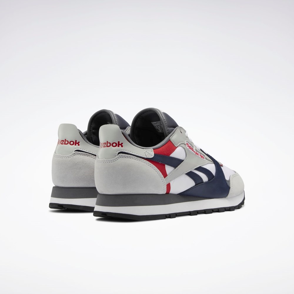 Reebok Classic Leather Shoes Bílé Šedé Šedé | XSHGF9038