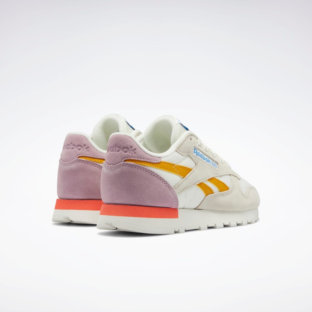 Reebok Classic Leather Shoes Chalk / Bright Ochre / Infused Lilac | EHWXL6095