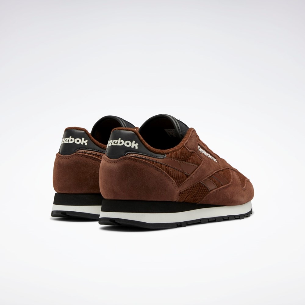 Reebok Classic Leather Shoes Hnědé Černé | LDNUG0381