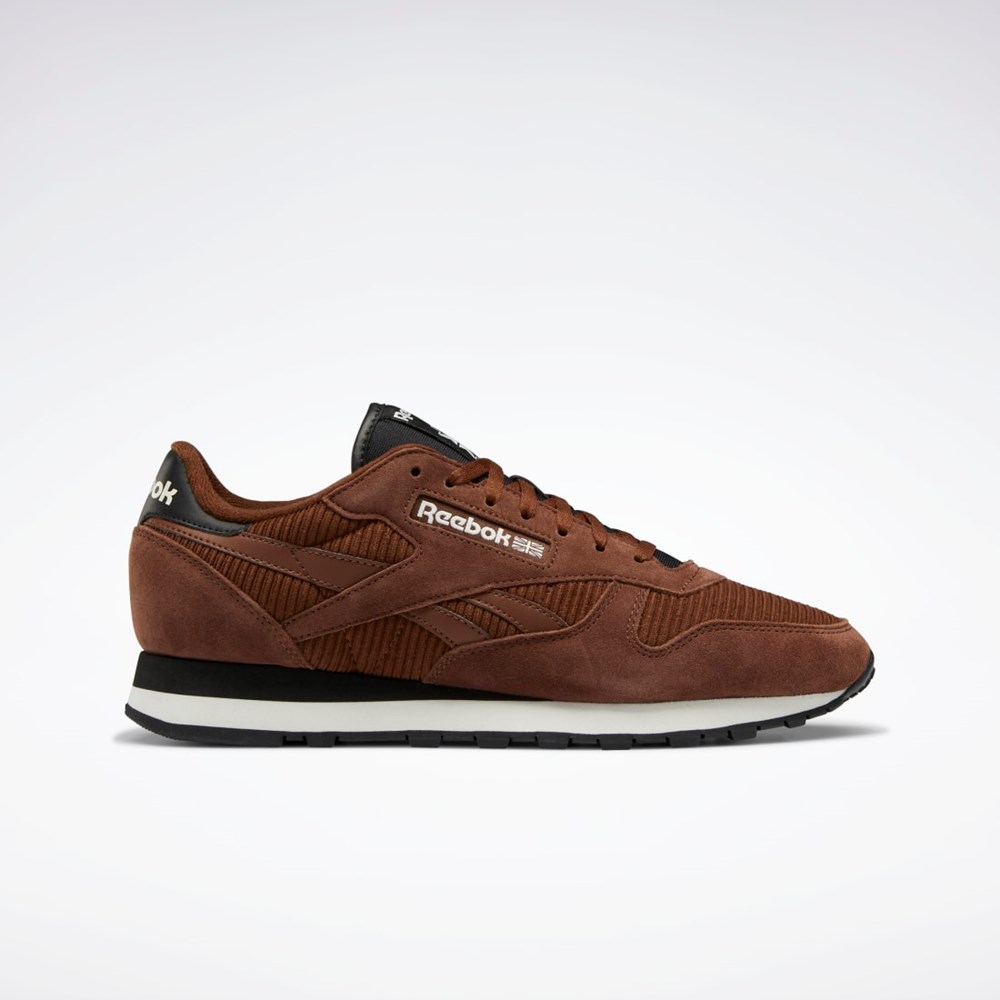 Reebok Classic Leather Shoes Hnědé Černé | LDNUG0381