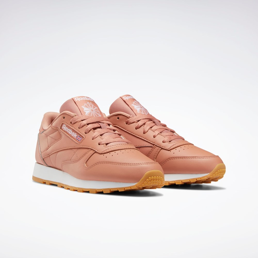 Reebok Classic Leather Shoes Koralove Koralove Bílé | XEQNF2471