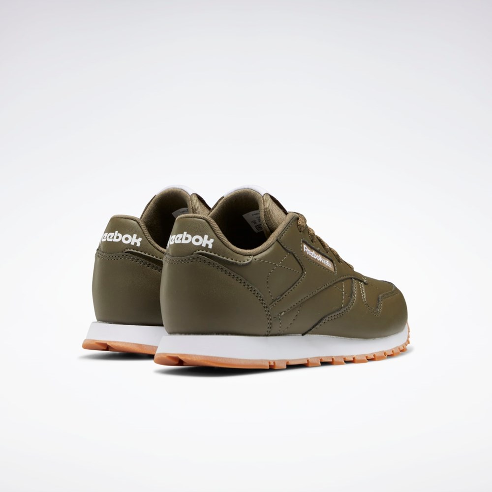 Reebok Classic Leather Shoes - Preschool Zelene Zelene Zelene | ARHOV4130