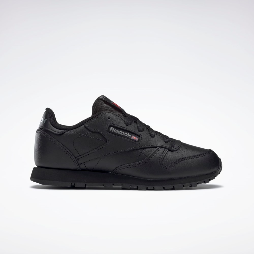 Reebok Classic Leather Shoes - Preschool Černé | JSOVL8572