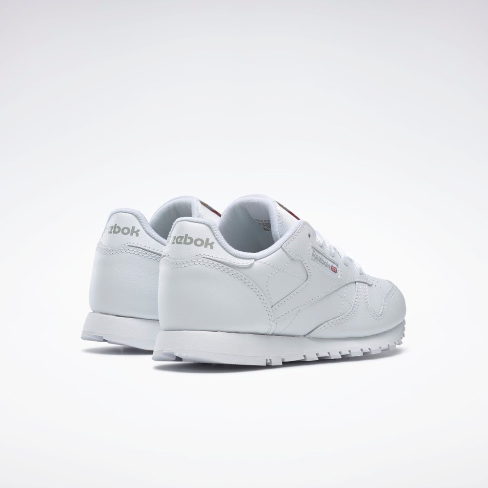 Reebok Classic Leather Shoes - Preschool Bílé | RXLQG5718