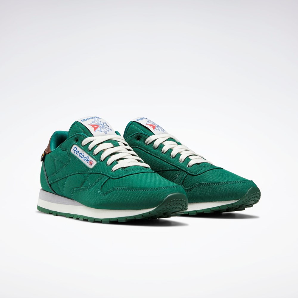 Reebok Classic Leather Shoes Tmavě Zelene Hnědé | BHTFV4785