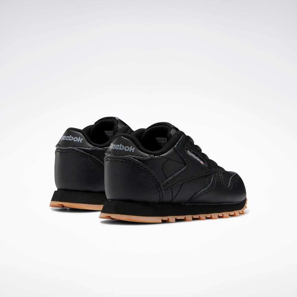 Reebok Classic Leather Shoes - Toddler Černé Černé | SKVFJ0328