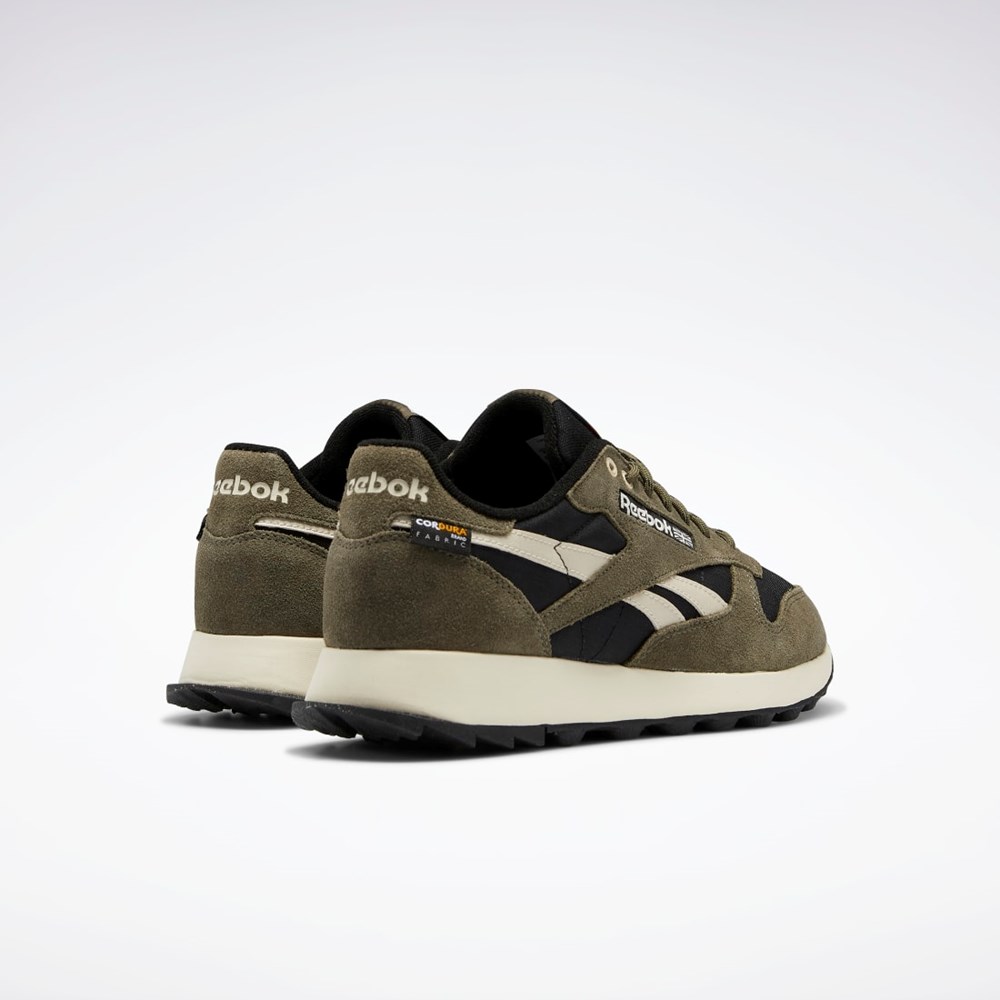 Reebok Classic Leather Shoes Černé Zelene | JFUKQ5802