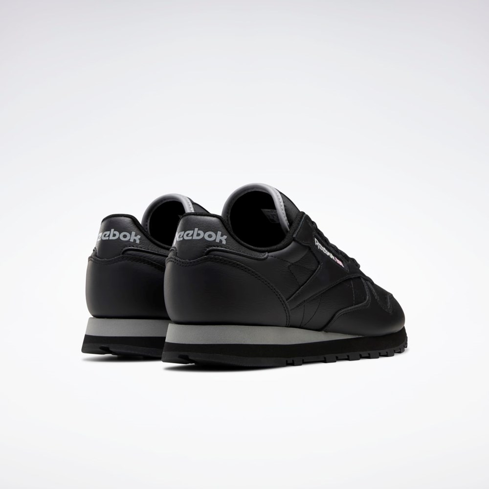 Reebok Classic Leather Shoes Černé Šedé Černé | IECWN9708