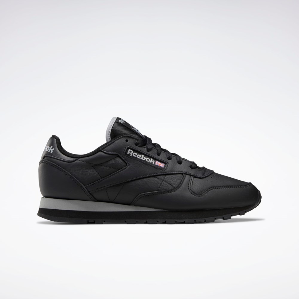 Reebok Classic Leather Shoes Černé Šedé Černé | IECWN9708