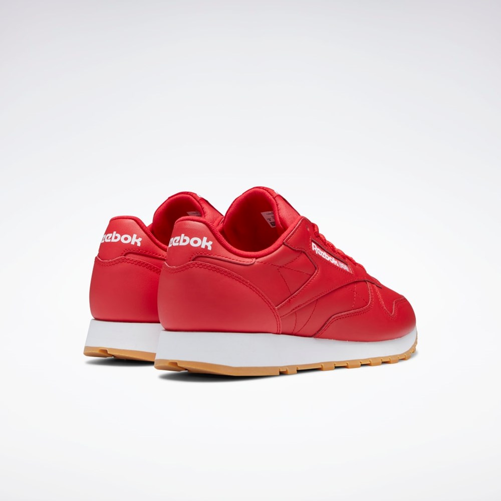 Reebok Classic Leather Shoes Červené Bílé | EBPVX2613