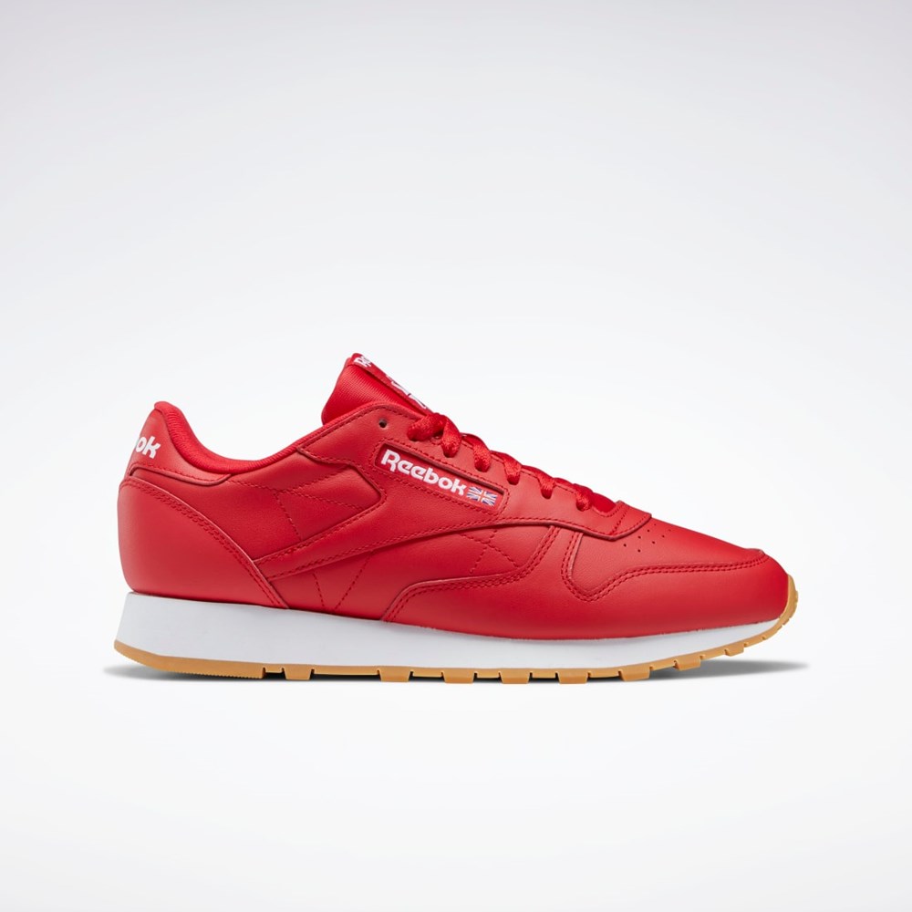 Reebok Classic Leather Shoes Červené Bílé | EBPVX2613