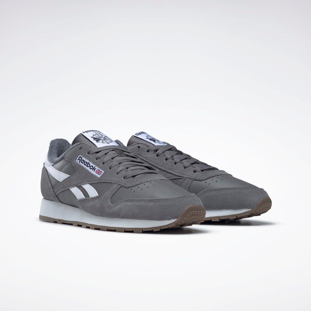 Reebok Classic Leather Shoes Šedé Šedé Bílé | RTYGD6859