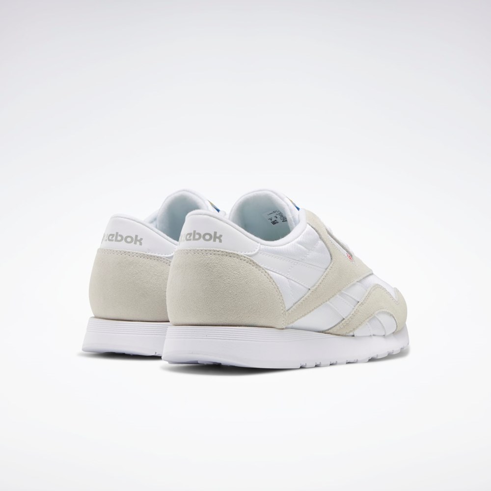 Reebok Classic Nylon Shoes Bílé Bílé Světle Šedé | TYIEB6391